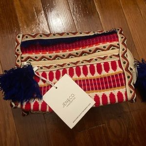 Cute funky Jen & cosmetic bag / purse